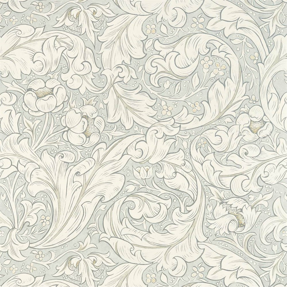 Pure Bachelors Button Wallpaper Panel 216554 by Morris & Co in Grey Blue